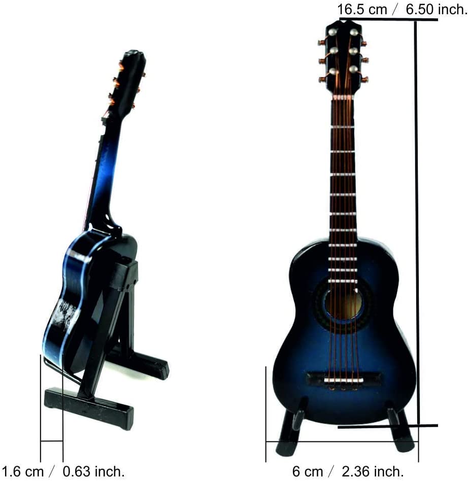 ALANO Mini Musical Instrument Ornaments Mini Electric Guitar Model Home Decoration (G-N-16)