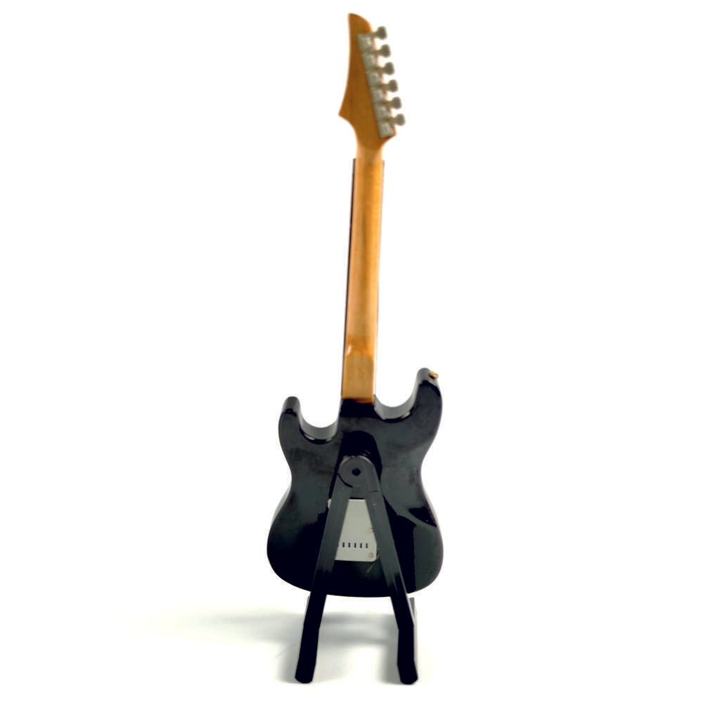ALANO Mini Musical Ornament black Electric Guitar model with Stand guitar model (GE93B-17)