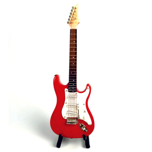 ALANO Mini Musical Ornament red Electric Guitar model with Stand guitar model (GE93R-17)