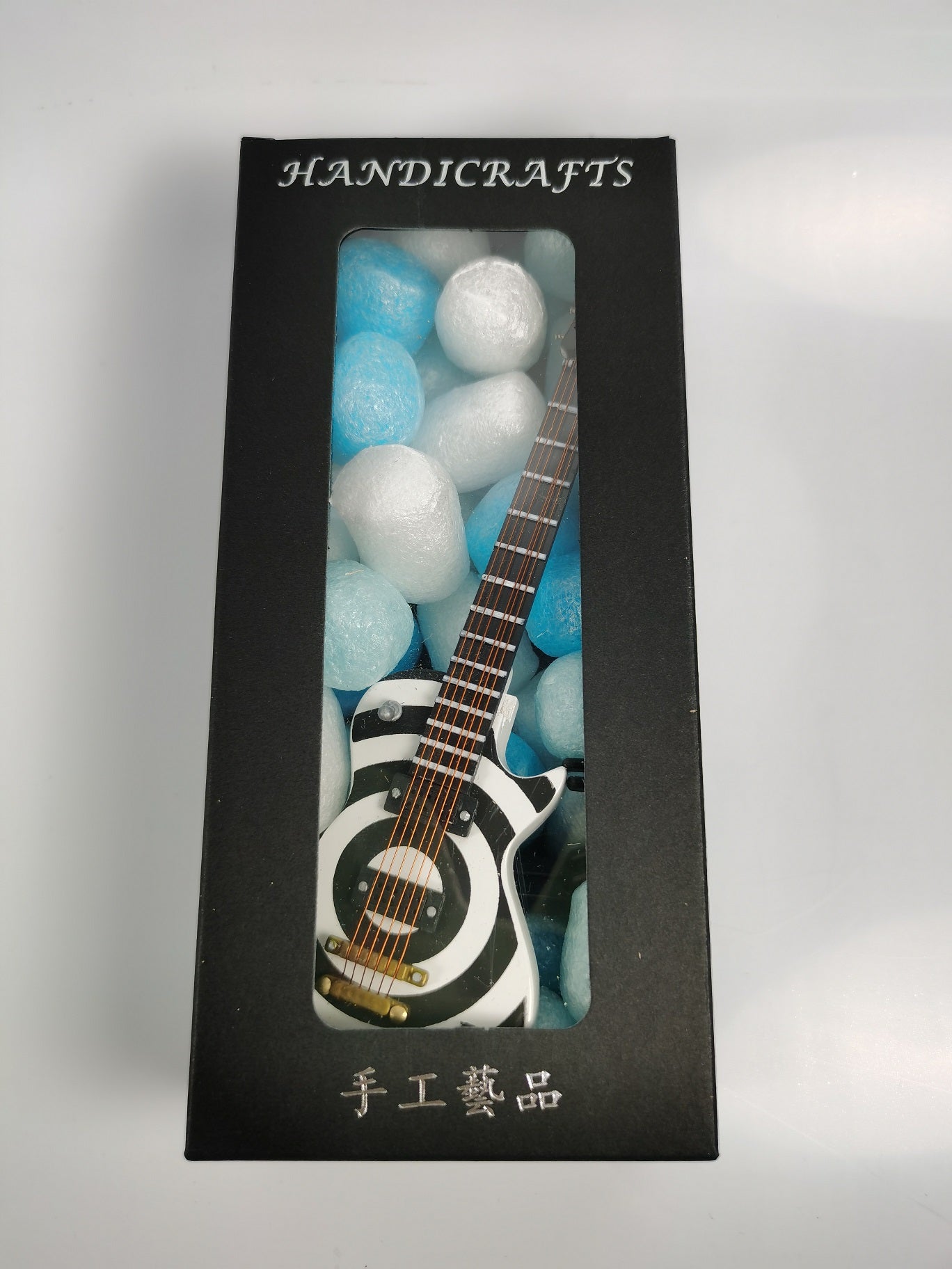 ALANO Electric Guitar model Musical Instrument Ornaments Decoration Gift Home Decoration (E53-17.5)