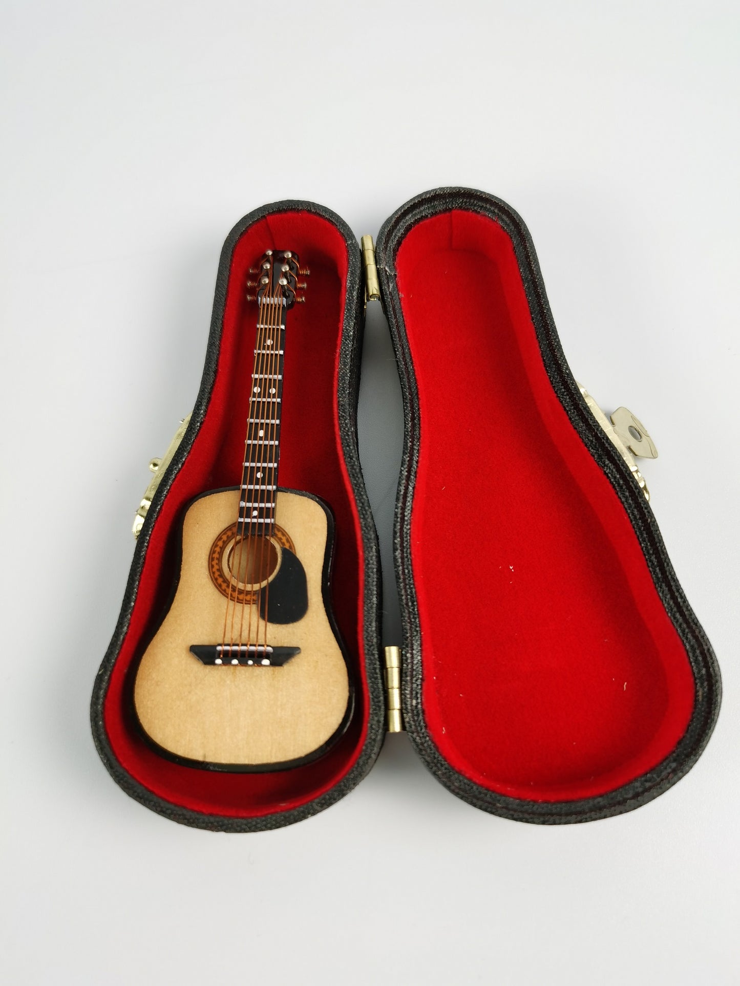 ALANO wooden Classic Guitar Model with Stand Mini Guitar Model Decoration Gift (GN-10-S)