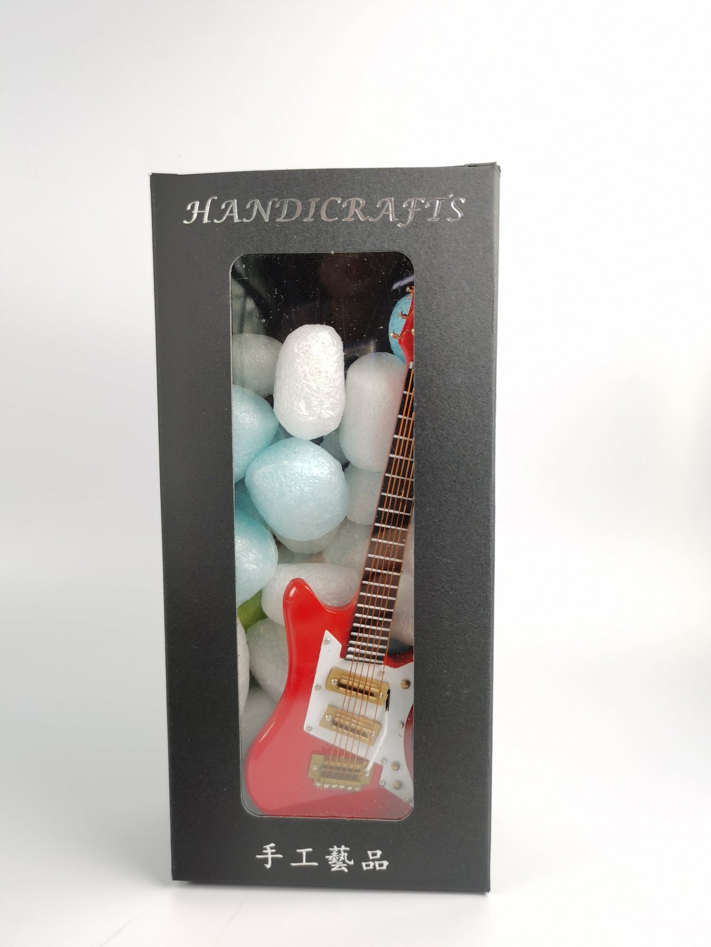 ALANO Electric Guitar model Mini Musical Ornament Musical Instrument Mini Musical Instrument Home Decoration (16CM)