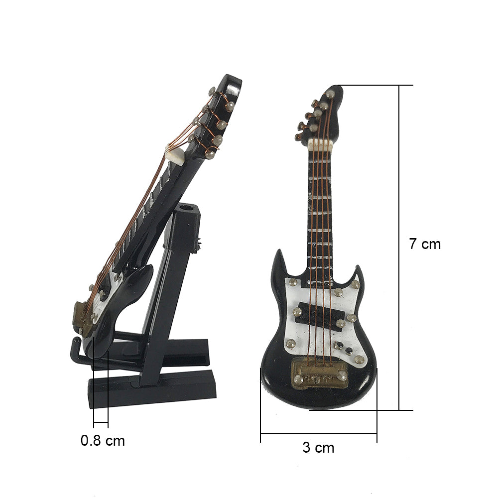 ALANO Mini Guitar model Mini Musical Ornament with Stand Home Decoration (GE21/23B-7)