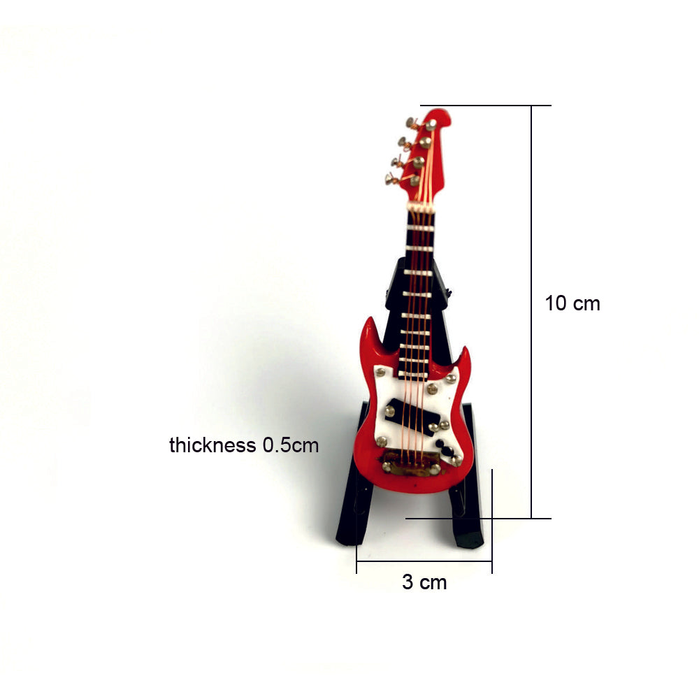 ALANO mini Electric Guitar model with Stand Mini Musical Instrument Decor Model (GE23R-7)