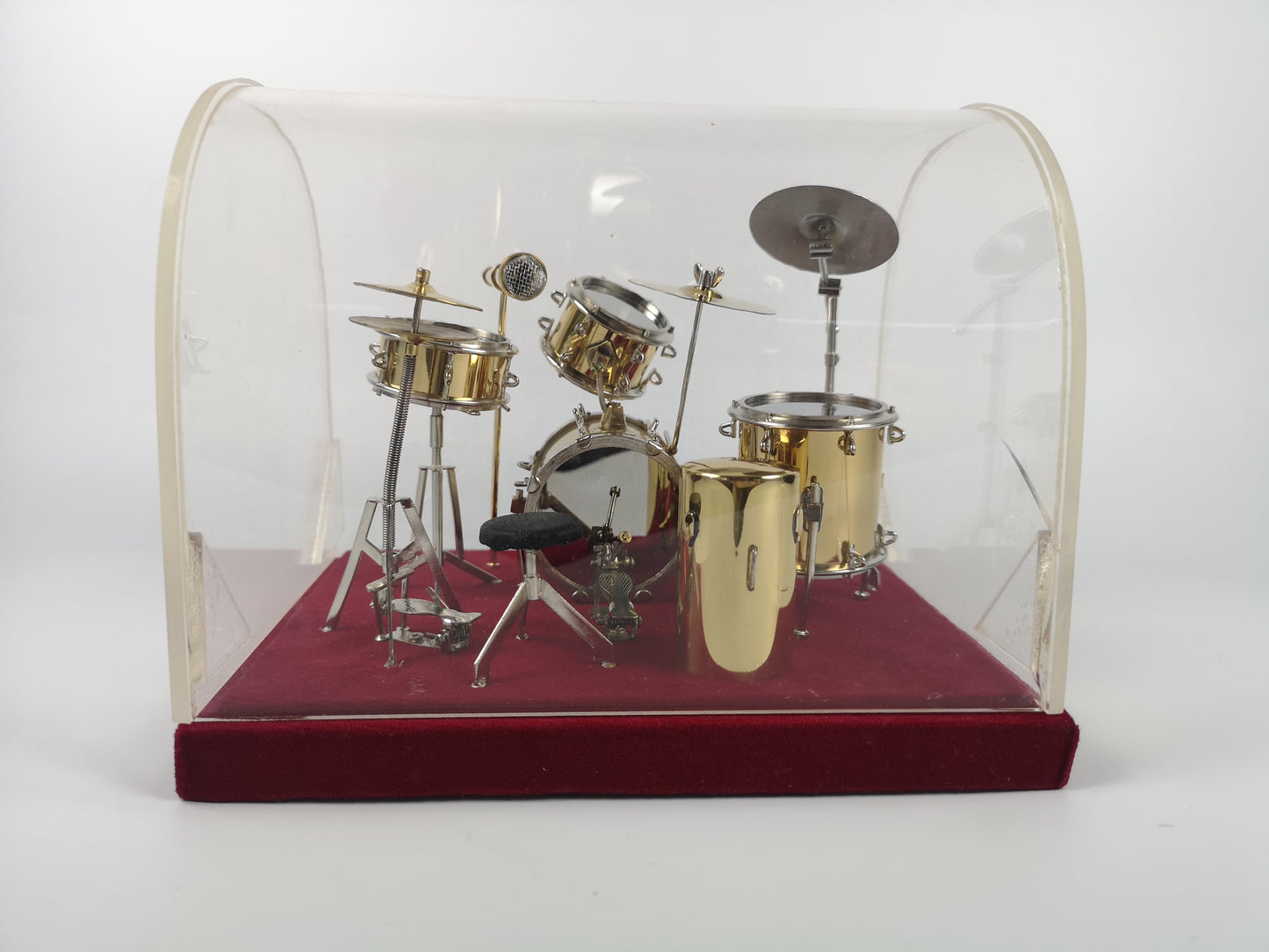 Alano silver mini drum model Mini Musical Instrument Decorative Ornament(DR03-G)