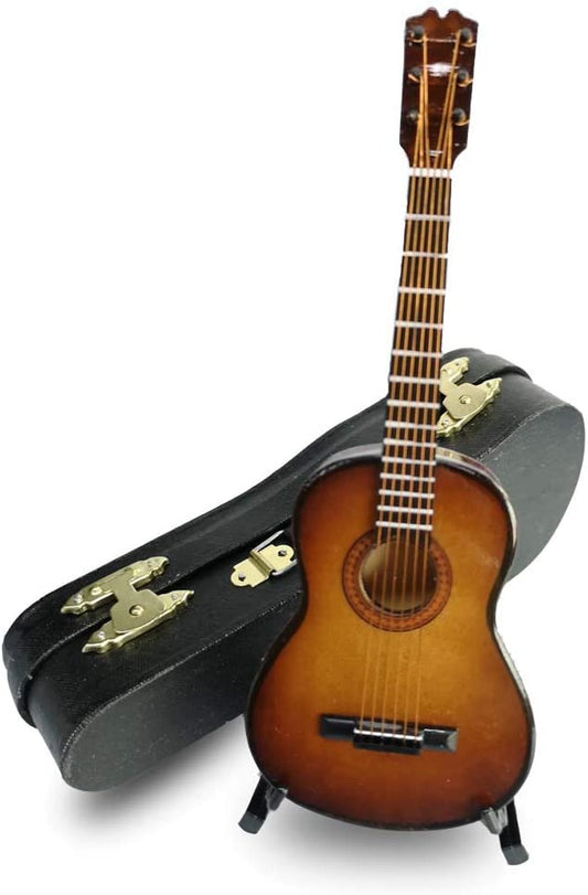 ALANO Miniature Guitar model Decorative Ornament, Music Instrument Ornament Home Decoration (G-C-16-S)