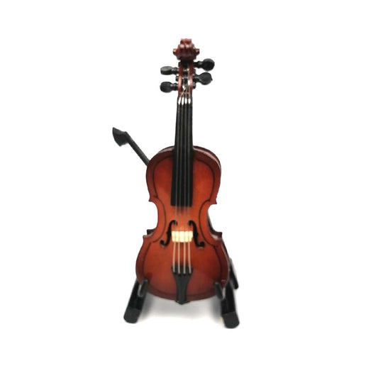 ALANO mini cello model with bow & stand Mini Musical Instrument Decor Model (C-8-S)