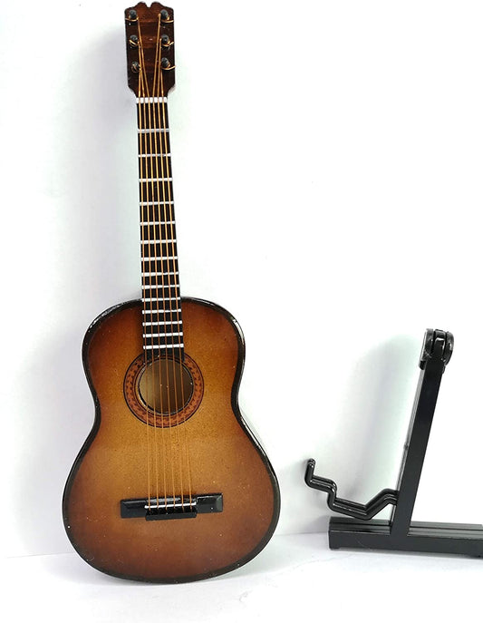 ALANO Mini Musical Ornament, Wooden Guitar Model, Mini Guitar model Home Decoration (G-C-17)
