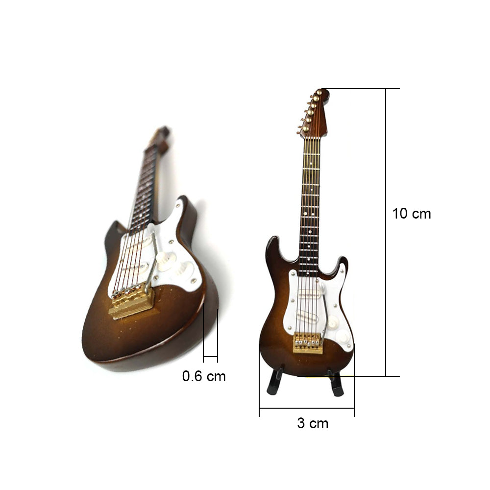 Alano coffee Electric Guitar model Mini Musical Instrument Decorative Ornament(GE34C-10-S)