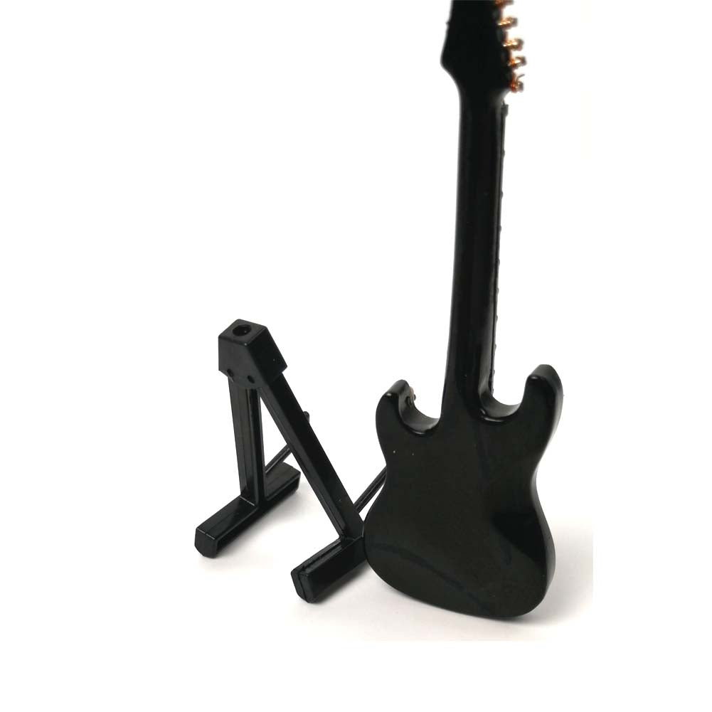 ALANO BLACK Mini Guitar Model Miniature Musical Instrument Decorative Ornament Home Decoration (10cm)