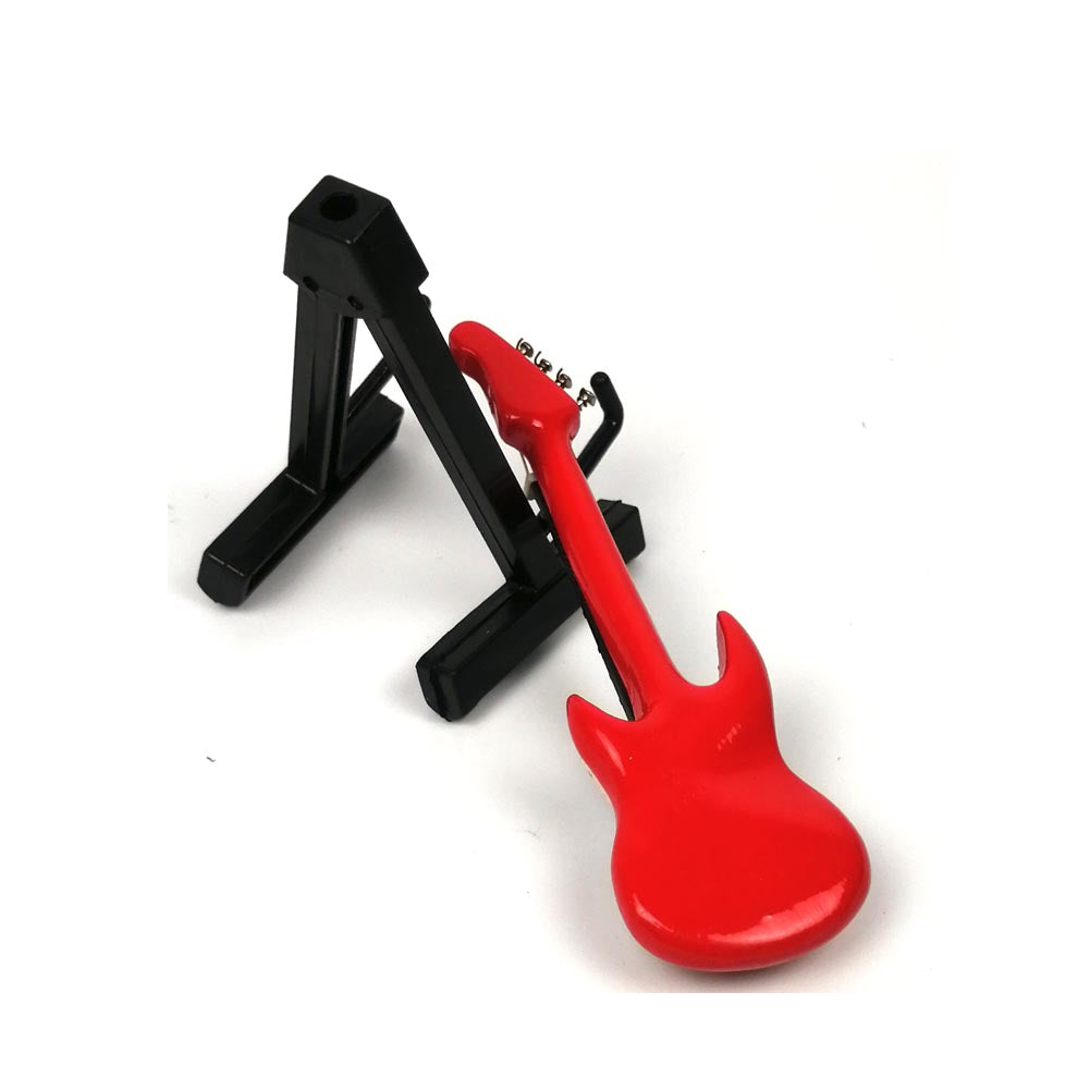 ALANO Miniature Electric Guitar Ornaments Musical Instrument Miniature Guitar Holiday Dollhouse Model Home Decoration (GE21/23R-7)