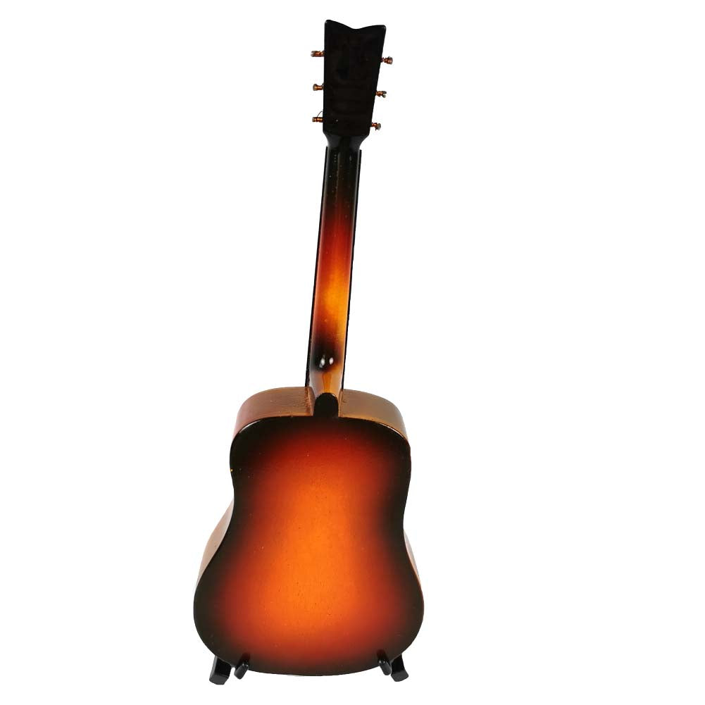 ALANO Electric Bass Guitar Decorative Ornament Decor Model with Stand (Brown)