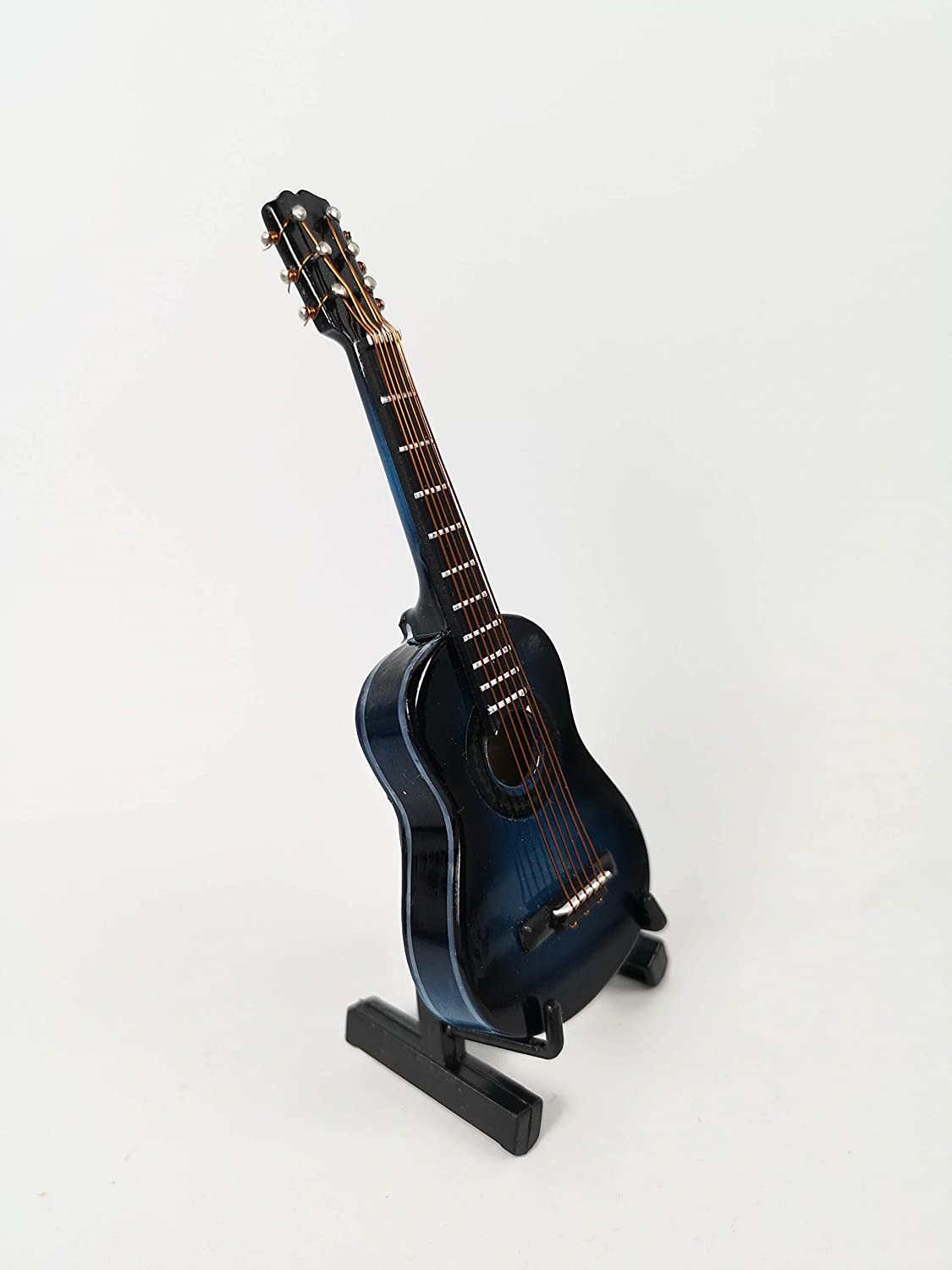 ALANO blue Miniature Guitar model Musical Instrument Ornaments Home Decoration(G-N-10-S)