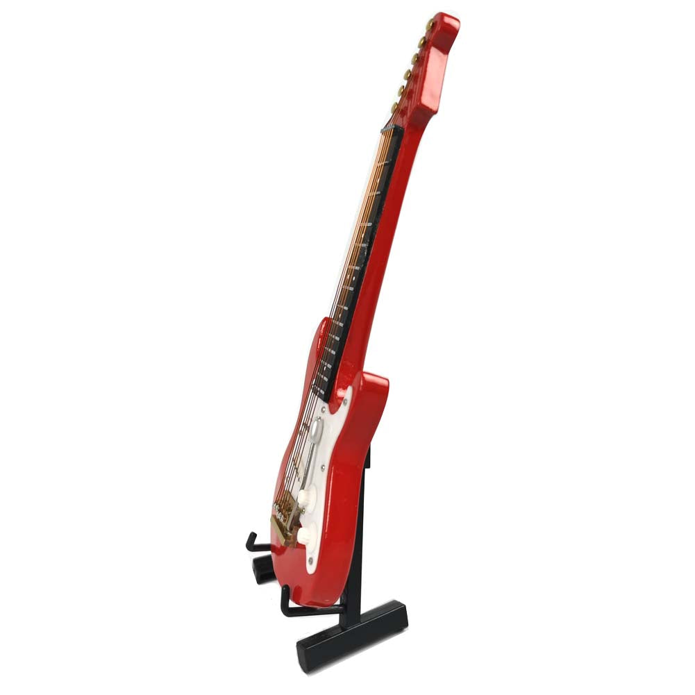 Red Electric Guitar model with Gift Box Mini Musical Instrument Decoration Gift (GE34-14-S)