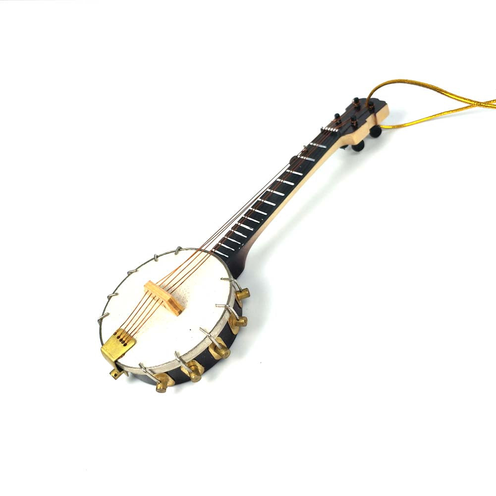 ALANO Mini Banjo Mini Musical Ornament Mini Musical Instrument Home Decoration (13cm)