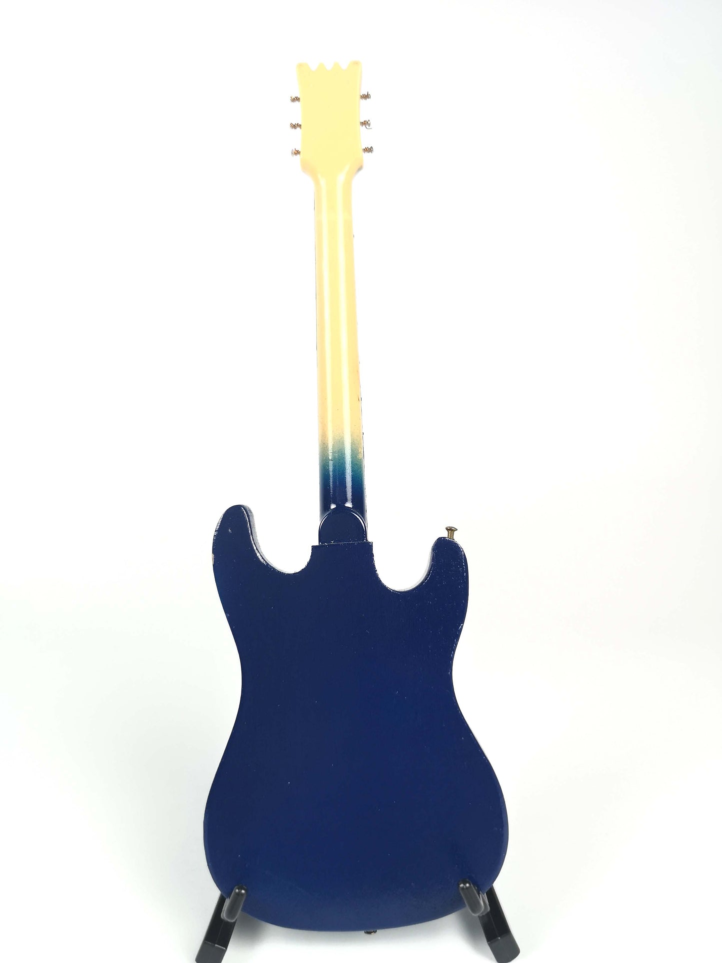 ALANO Electric Bass Guitar model Mini Instrument Model Decorative Ornament(Navy Blue)