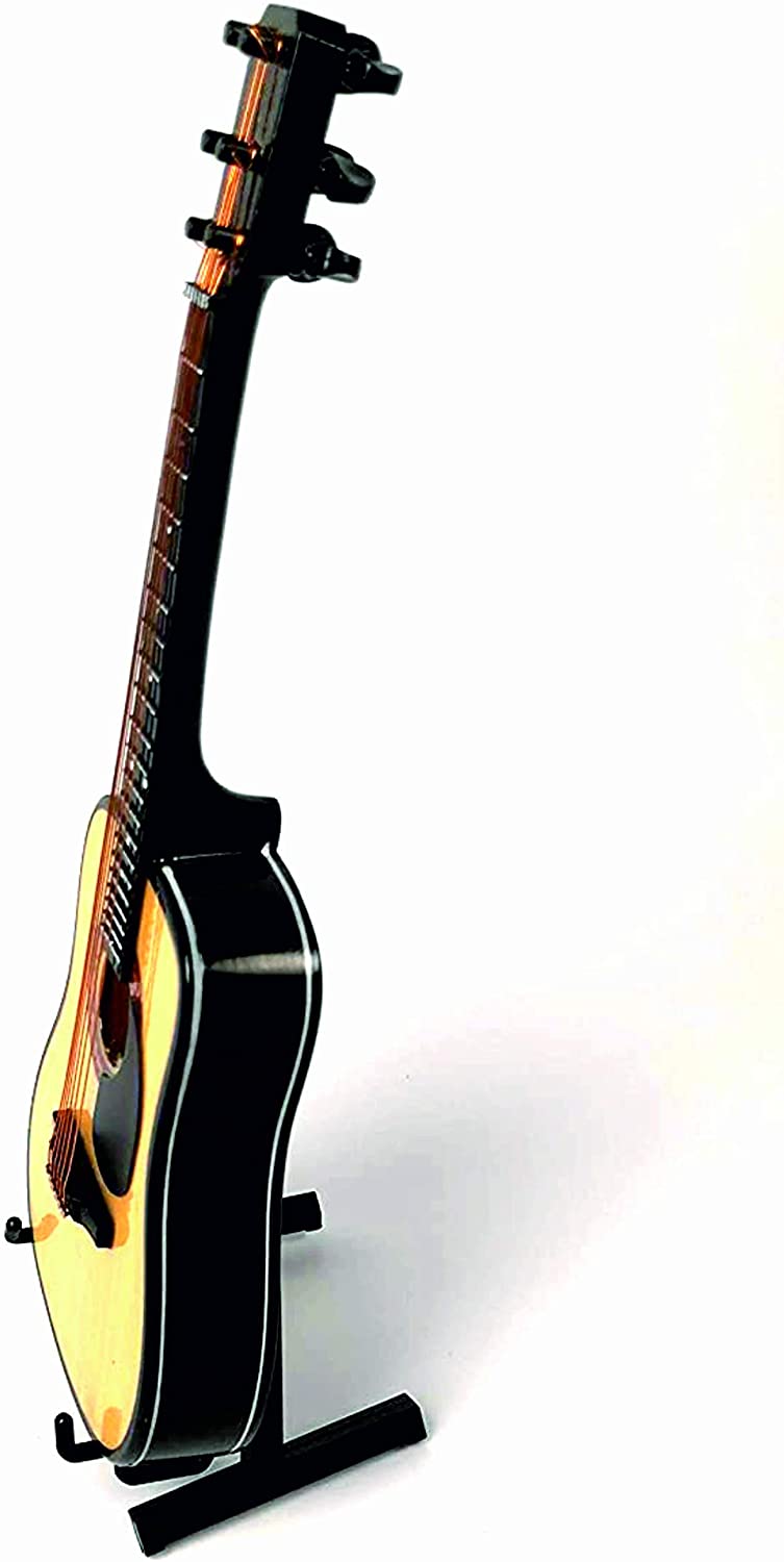 ALANO Mini Musical Ornaments Decorative Ornament Mini Electric Guitar Model Home Decoration (18cm)