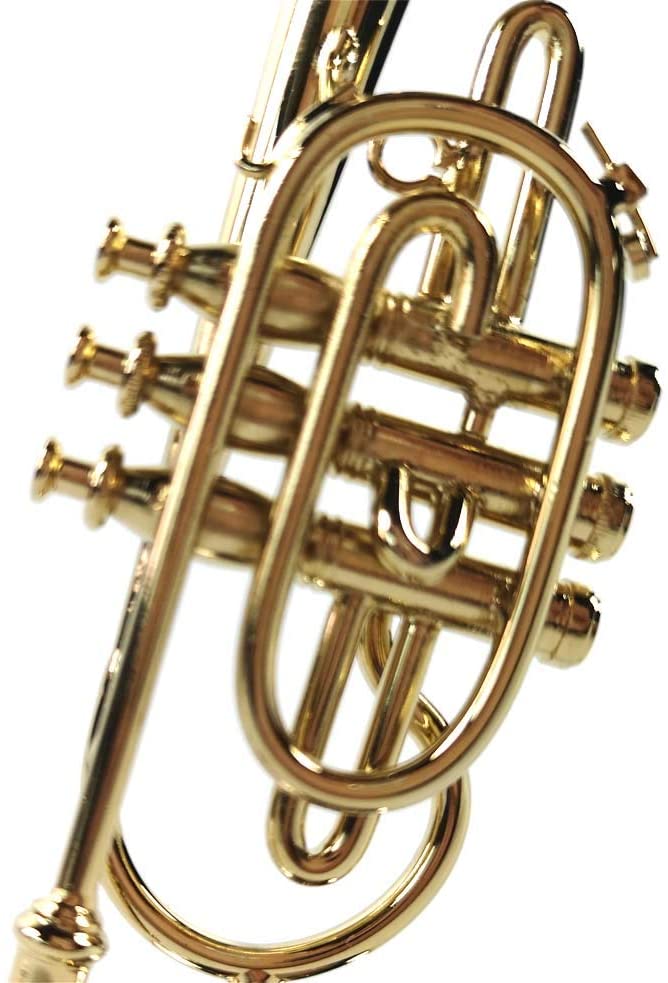 Mini Cornet Model Mini Musical Ornament Western Musical Instrument Decoration Gift (3.5'' Cornet)