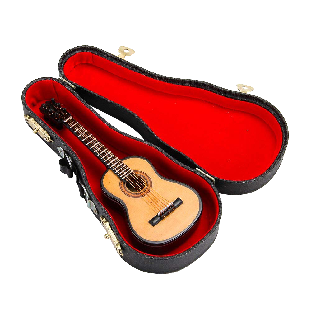 ALANO Classic Guitar Model Mini Guitar Model Mini Musical Ornament Home Decoration (G-16-S)