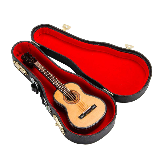 ALANO Classic Guitar Model Mini Guitar Model Mini Musical Ornament Home Decoration (G-16-S)