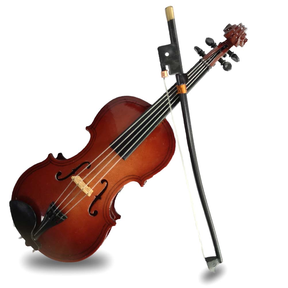 Alano Miniature Violin Model with bow & stand mini violin Mini Musical Instrument Decorative Ornament (V-16-S)