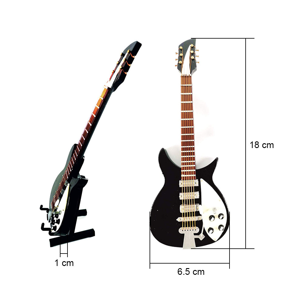 ALANO black Electric Guitar model Mini Musical Instrument Decor Model home decoration(E13-18)