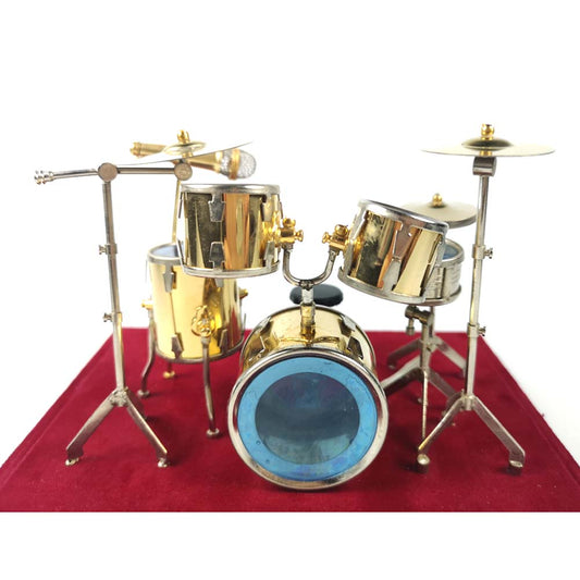 Alano Golden mini drum model Mini Musical Instrument Decorative Ornament(AD-13-G)