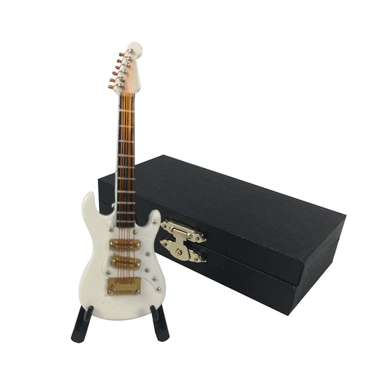 ALANO white Electric Guitar model Decor Model Guitar Model with Gift Box (GE34W-10-S)