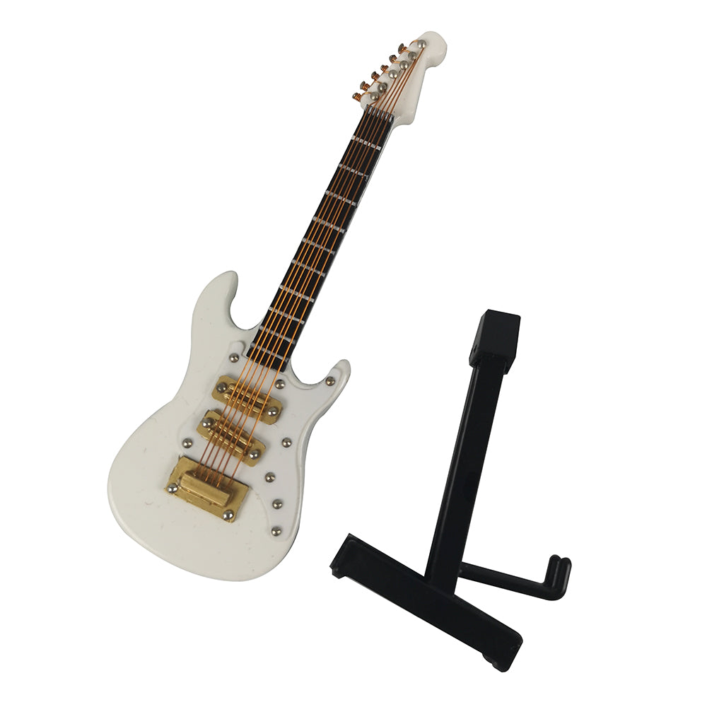 ALANO white Electric Guitar model Decor Model Guitar Model with Gift Box (GE34W-10-S)