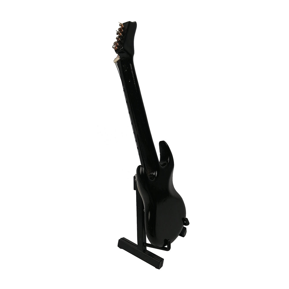 ALANO black Mini Guitar Model with Stand Mini Musical Instrument Decor Model (GE12B-12)