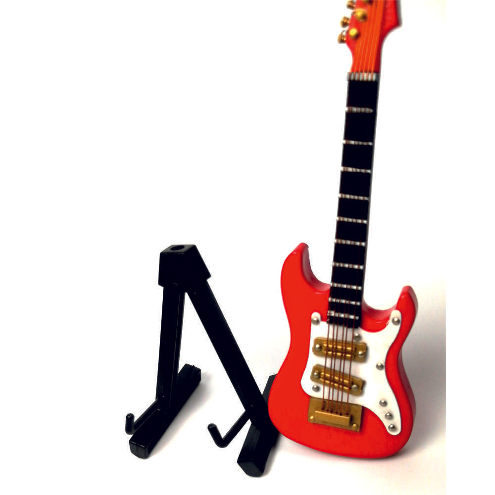 ALANO red guitar model Decorative Ornament Mini Musical Instrument (GE34R-10)