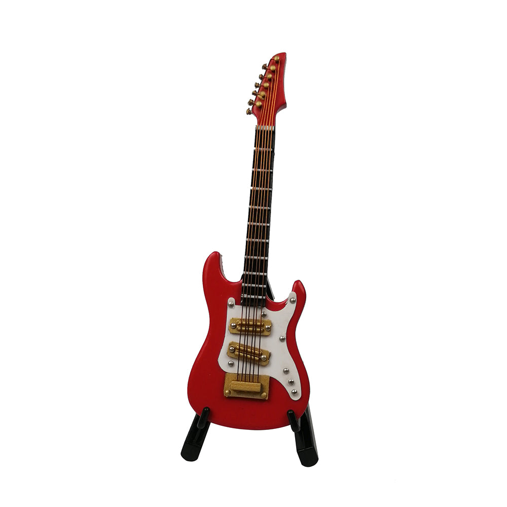 ALANO red guitar model Decorative Ornament Mini Musical Instrument (GE34R-10)