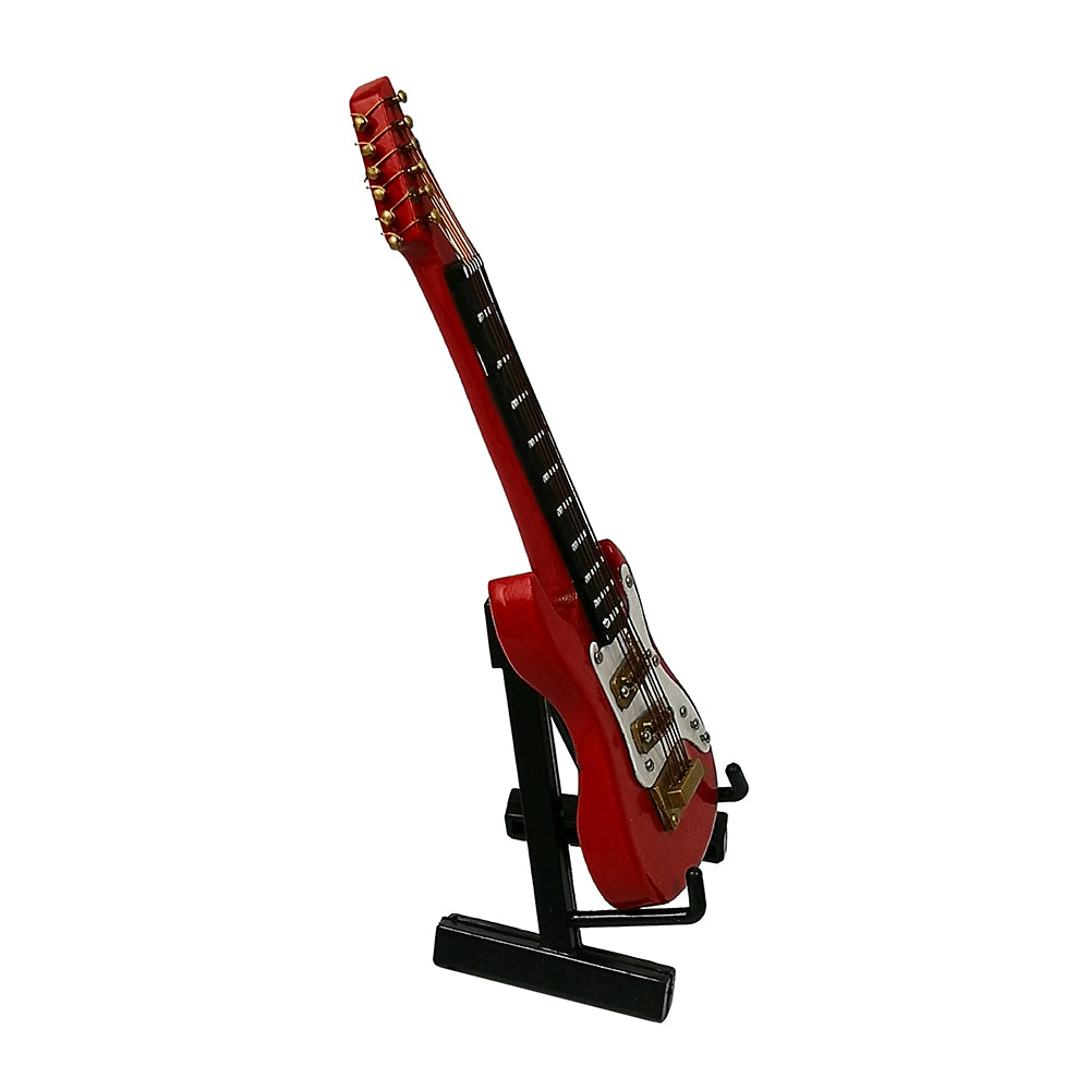 ALANO red guitar model Decorative Ornament Mini Musical Instrument (GE34R-10)