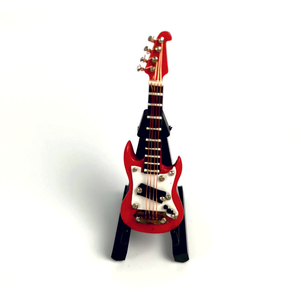 ALANO mini Electric Guitar model with Stand Mini Musical Instrument Decor Model (GE23R-7)