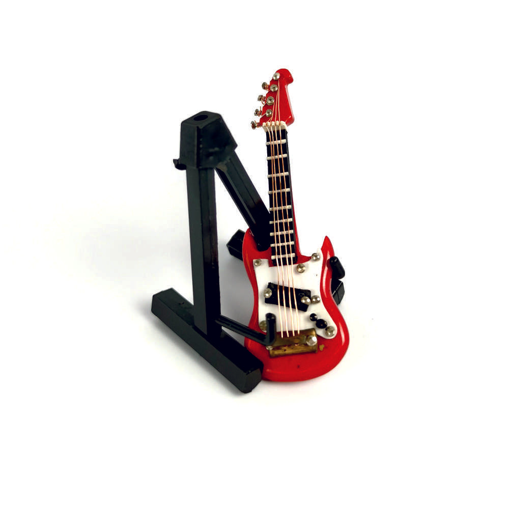 ALANO mini Electric Guitar model with Stand Mini Musical Instrument Decor Model (GE23R-7)