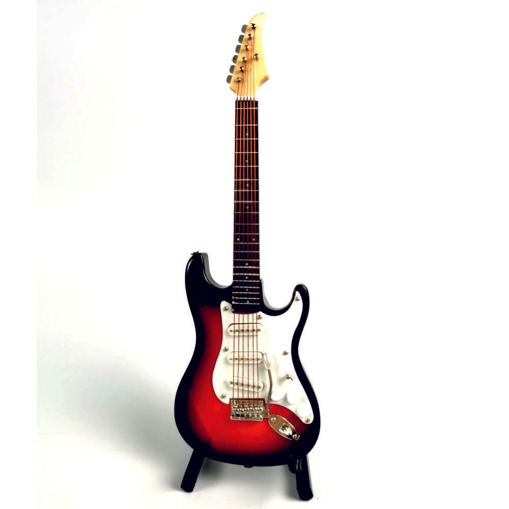 ALANO Mini Musical Ornament brown Electric Guitar model with Stand guitar model (GE93BR-17)