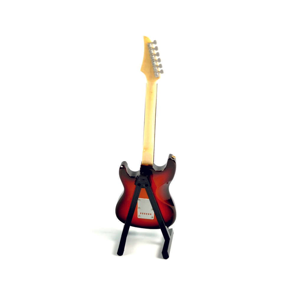 ALANO Mini Musical Ornament brown Electric Guitar model with Stand guitar model (GE93BR-17)