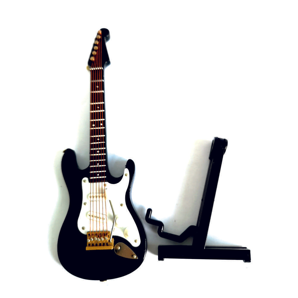 ALANO Mini Guitar Ornaments Mini Musical Instrument Guitar Model Home Decoration (GE34B-18)