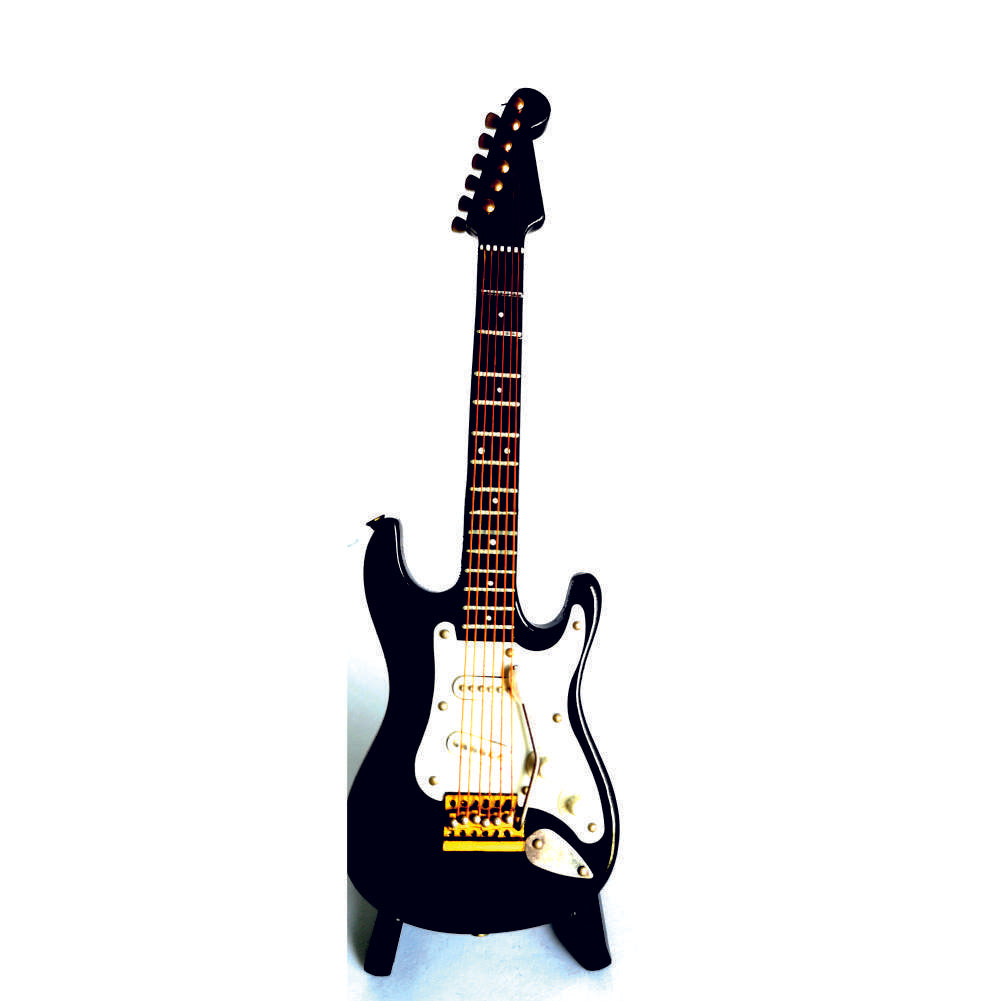 ALANO Mini Guitar Ornaments Mini Musical Instrument Guitar Model Home Decoration (GE34B-18)