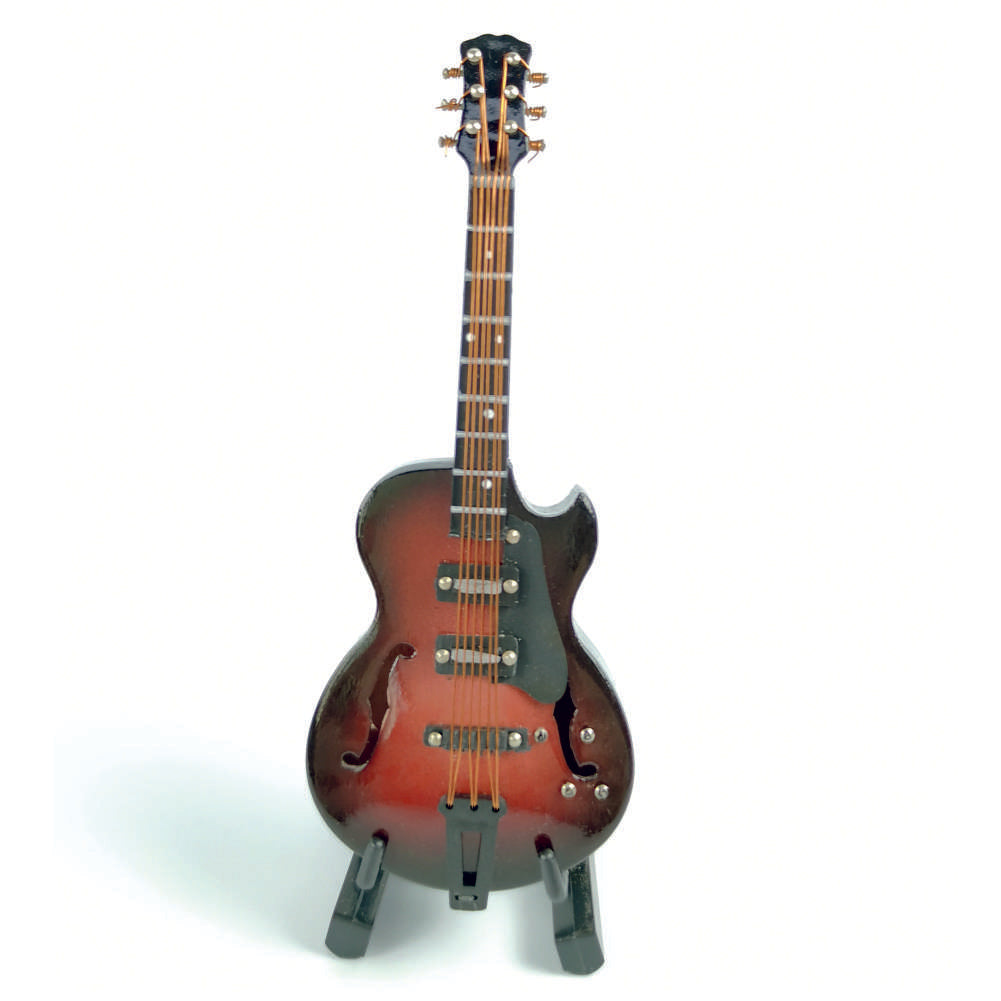 ALANO Electric Guitar Ornaments Musical Instrument Mini Guitar Model (GE45-10-S, 10cm)