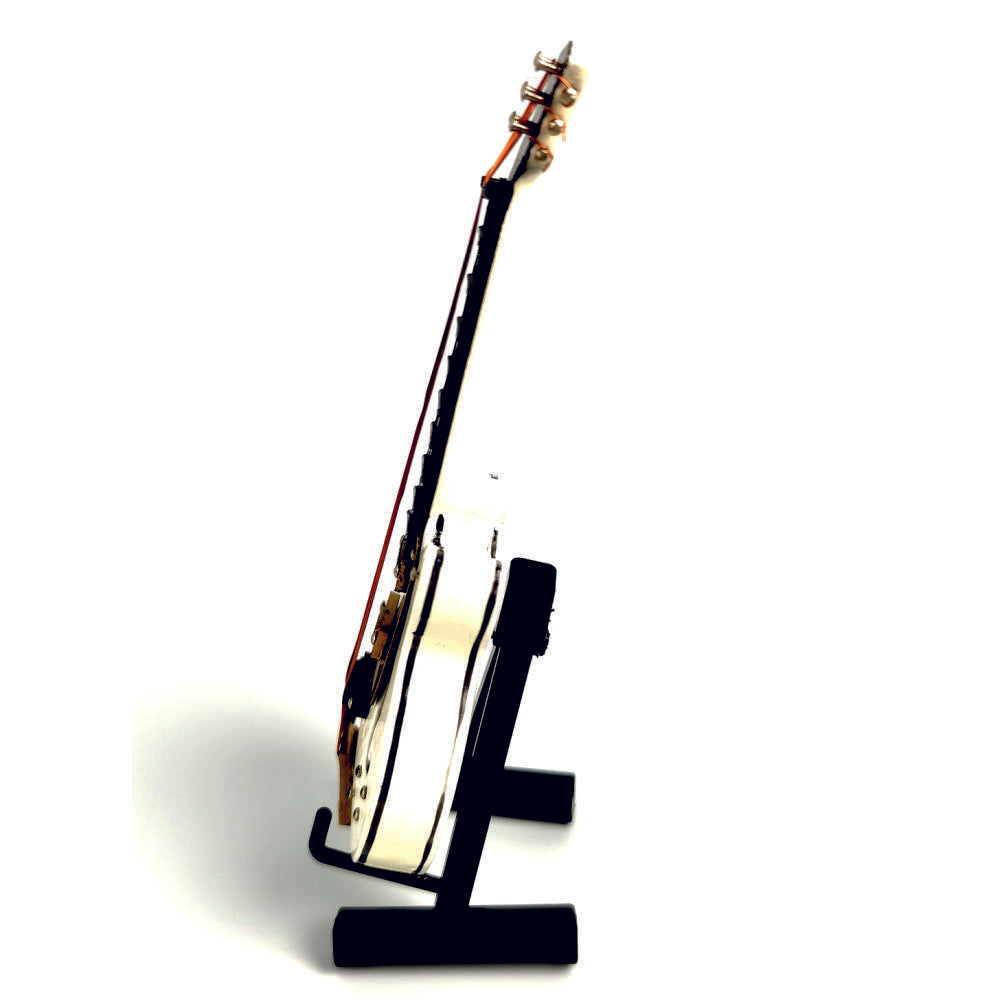 ALANO Electric Guitar Ornaments Musical Instrument Mini Guitar with Stand (10cm)