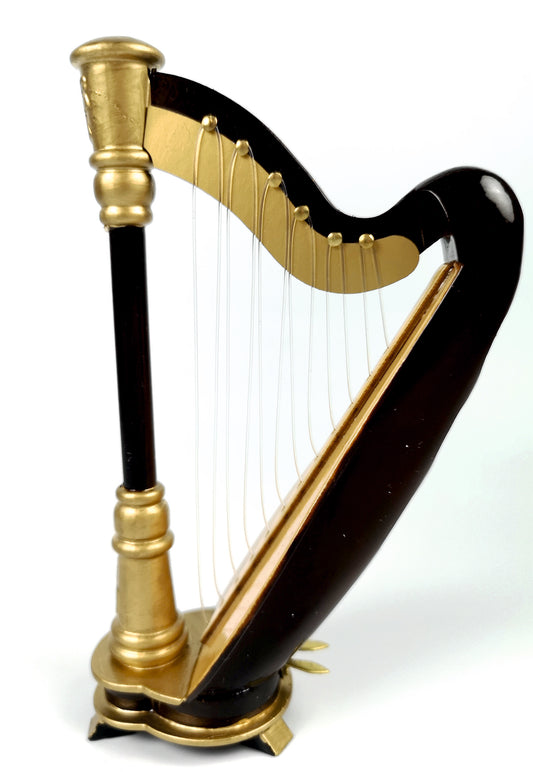 Mini harp model with gift box Mini Musical Instrument Decorative Ornament (H-14)